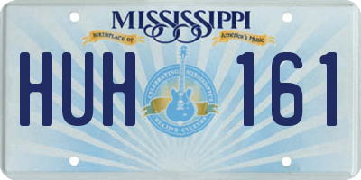 MS license plate HUH161