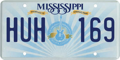 MS license plate HUH169