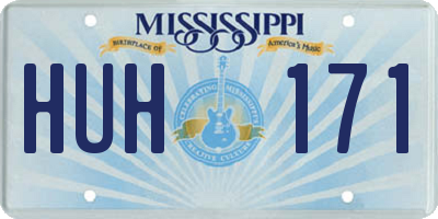 MS license plate HUH171