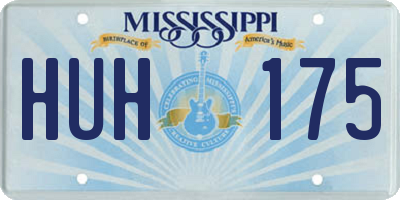 MS license plate HUH175