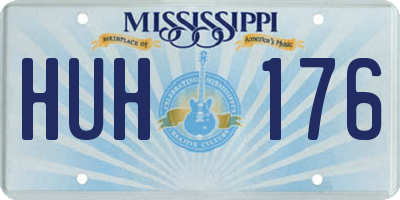 MS license plate HUH176