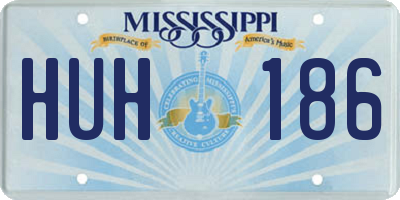 MS license plate HUH186