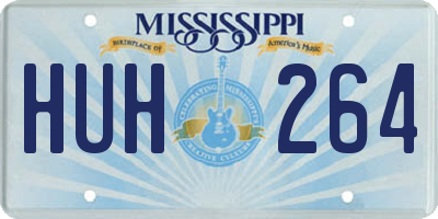 MS license plate HUH264