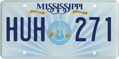 MS license plate HUH271
