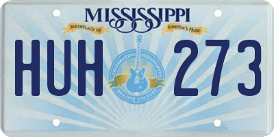 MS license plate HUH273
