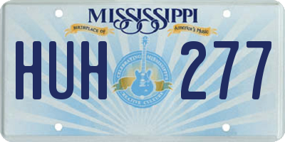 MS license plate HUH277