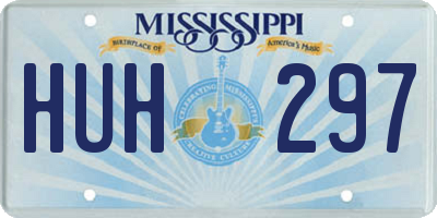 MS license plate HUH297