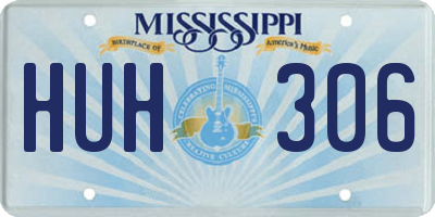 MS license plate HUH306