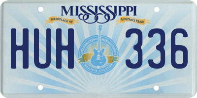 MS license plate HUH336