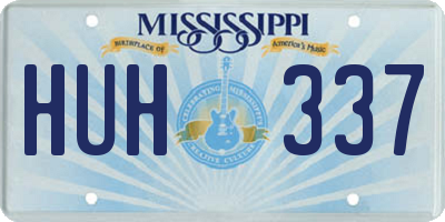 MS license plate HUH337