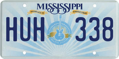 MS license plate HUH338