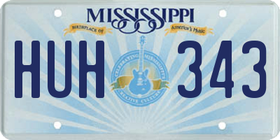 MS license plate HUH343