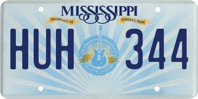 MS license plate HUH344