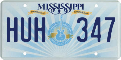 MS license plate HUH347