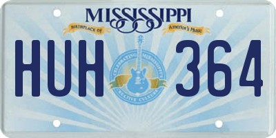 MS license plate HUH364