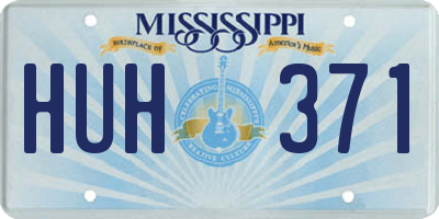 MS license plate HUH371