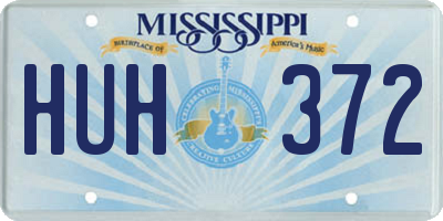 MS license plate HUH372