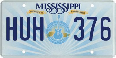 MS license plate HUH376