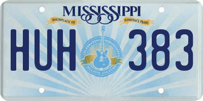 MS license plate HUH383