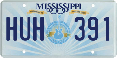 MS license plate HUH391