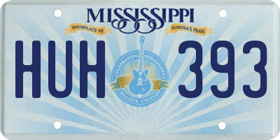 MS license plate HUH393