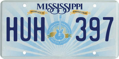 MS license plate HUH397