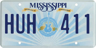 MS license plate HUH411