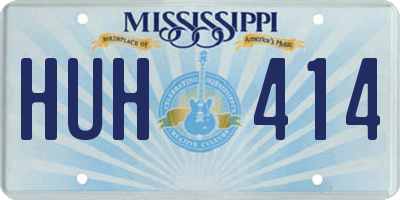 MS license plate HUH414