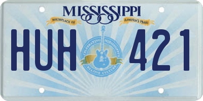 MS license plate HUH421