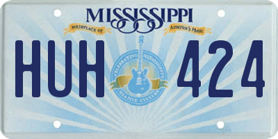 MS license plate HUH424