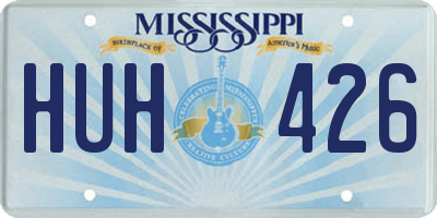 MS license plate HUH426