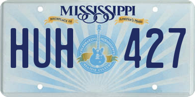 MS license plate HUH427