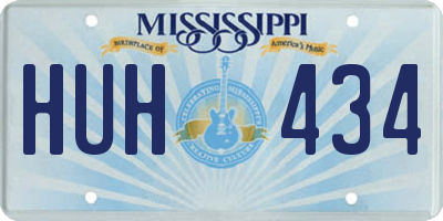 MS license plate HUH434
