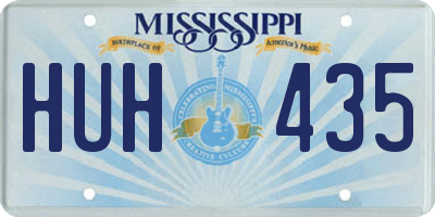 MS license plate HUH435