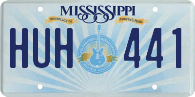 MS license plate HUH441