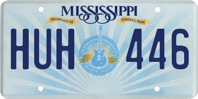 MS license plate HUH446