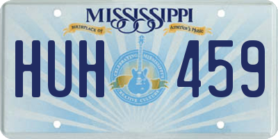 MS license plate HUH459