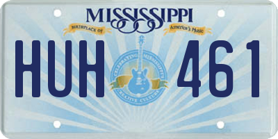 MS license plate HUH461