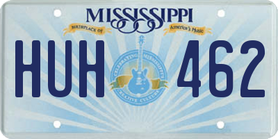 MS license plate HUH462