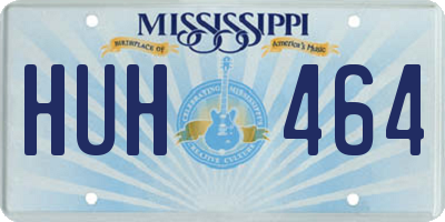 MS license plate HUH464