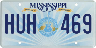 MS license plate HUH469