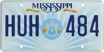 MS license plate HUH484