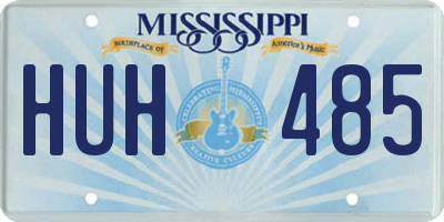 MS license plate HUH485