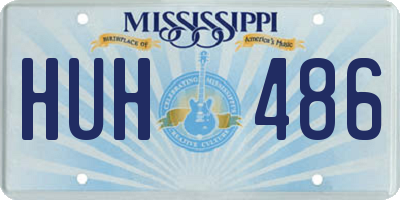 MS license plate HUH486