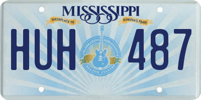 MS license plate HUH487