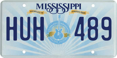MS license plate HUH489