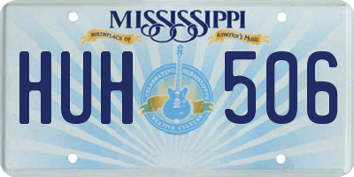 MS license plate HUH506