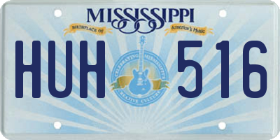 MS license plate HUH516