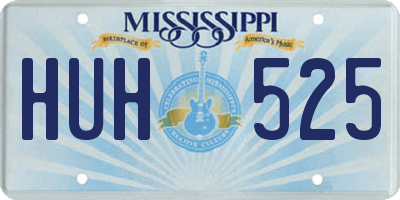 MS license plate HUH525