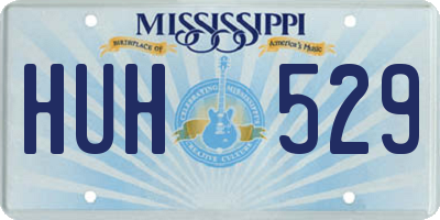 MS license plate HUH529